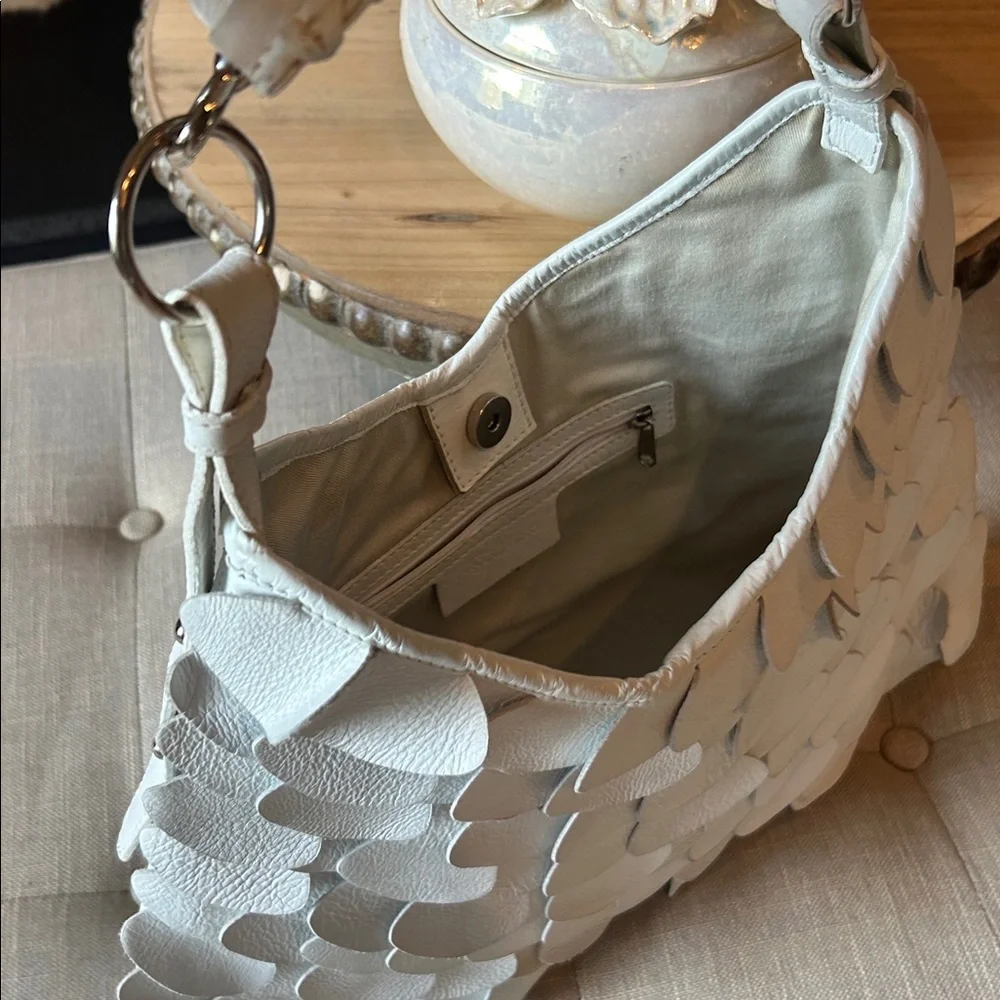 Yves Saint Laurent St. Tropez Fish Scale Leather Bag